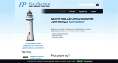 Desktop Screenshot of fin-partner.cz