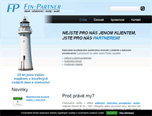 Tablet Screenshot of fin-partner.cz